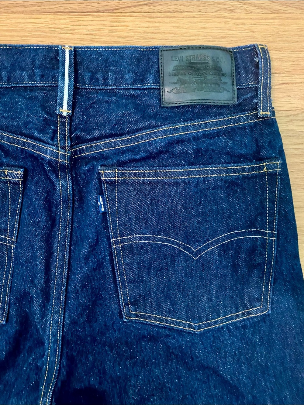 Levi’s Blue Tab Column Jeans Japanese Selvedge High Rise W29 L27 - Picture 8 of 14